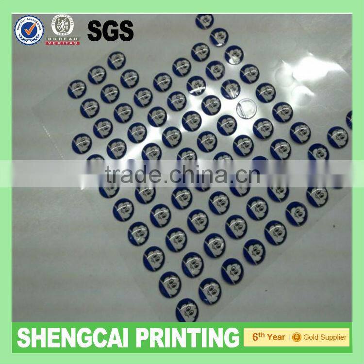 Decorate Epoxy sticker dome sticker manufacture in guangzhou