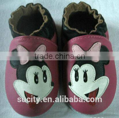 wholesale lovely soft sole baby leather shoes baby leather moccasins