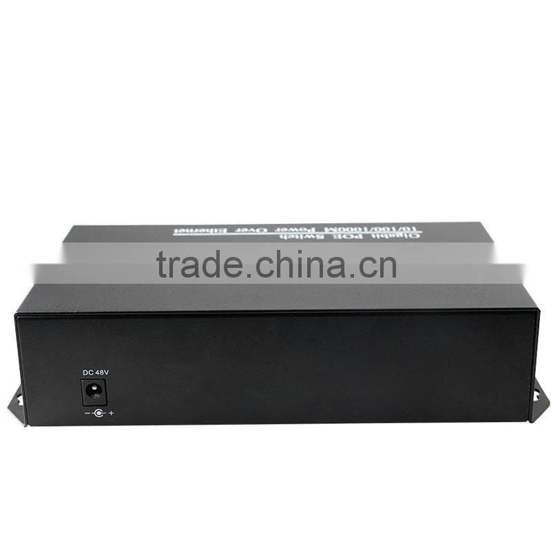 8 port 10 100 1000mbps poe switch with 2 gigabit sfp rj45