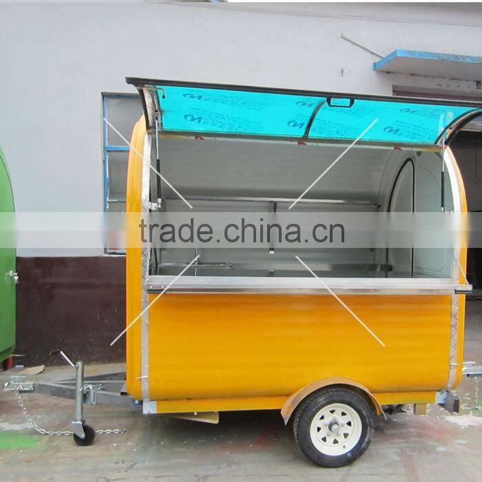 Multi-function electric street food vending cart for sale specialized design mobile hamburger vending trailer