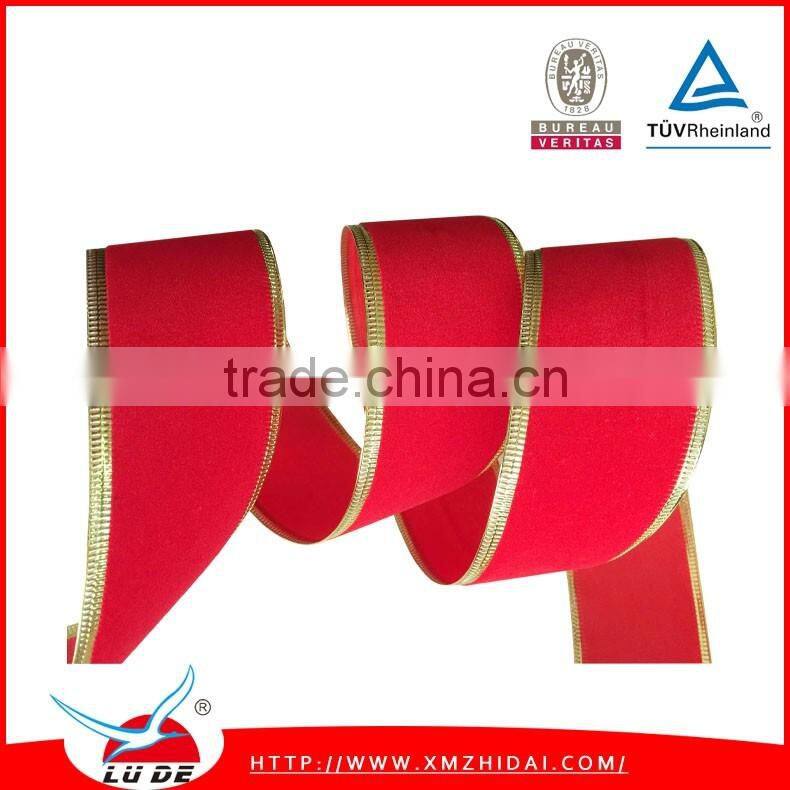 wholesale high quality wired egde christmas ribbon
