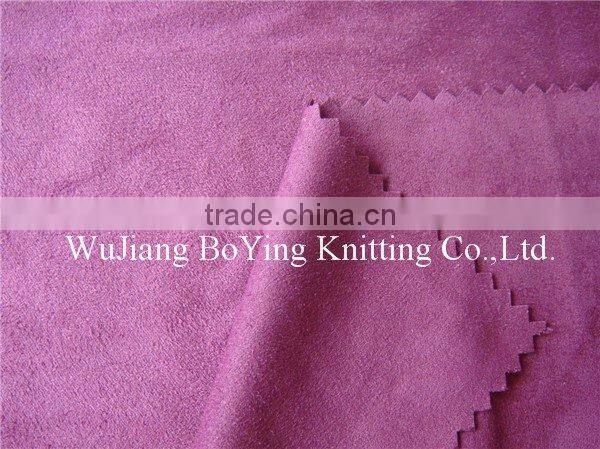 durable polyester suede fabric for fashion bags