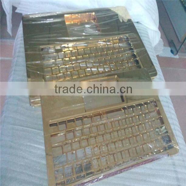 100% original high quality for macbook luxury 24ct gold covers replacement housing spare parts