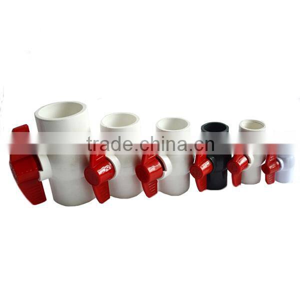 PVC Single Union Ball Valve thread and socket