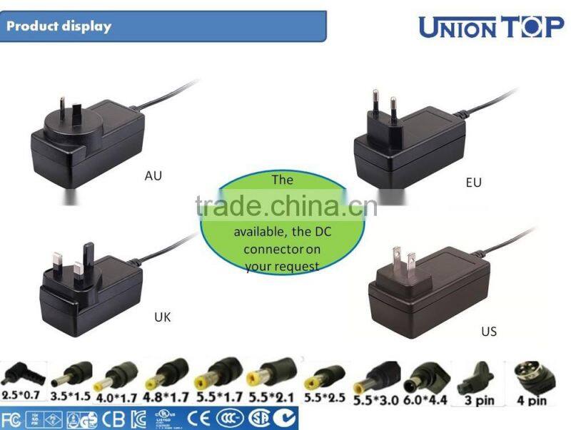 Fast Delivery Universal AC to DC 7.2V Wall Power Supply with Multiple Plug