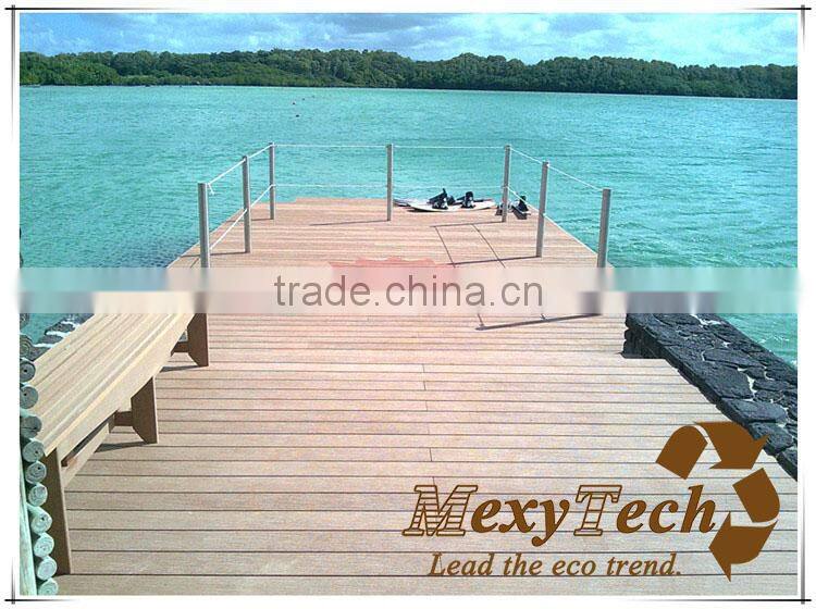 outdoor wood plastic composite garden pergola flooring