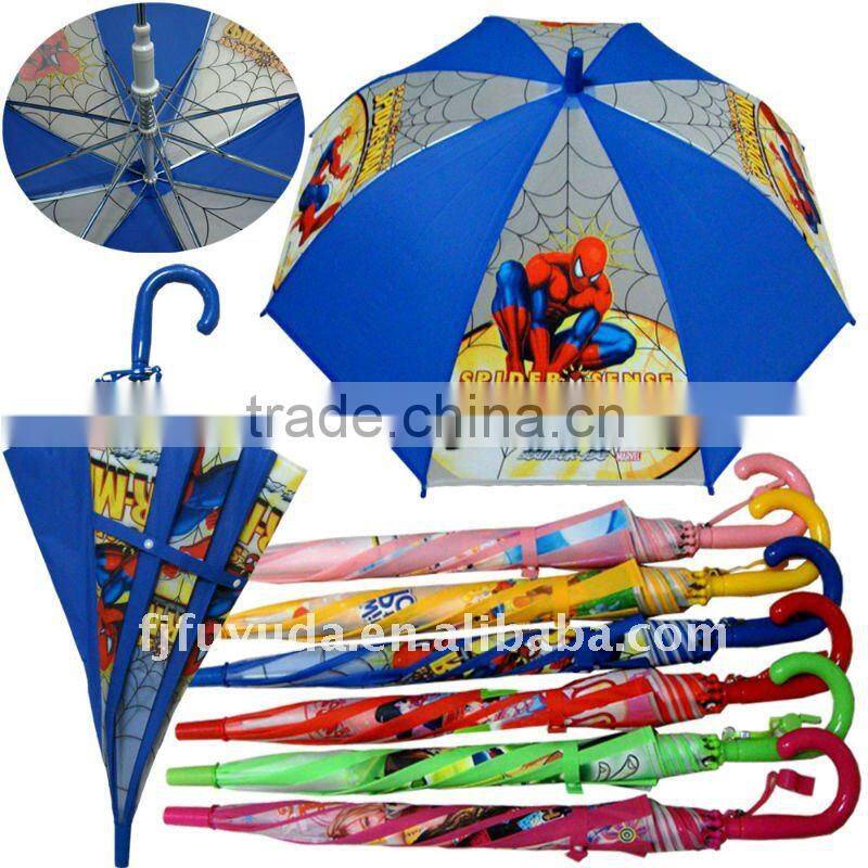2012 fashion matching pink cartoon PVC cute kids umbrella