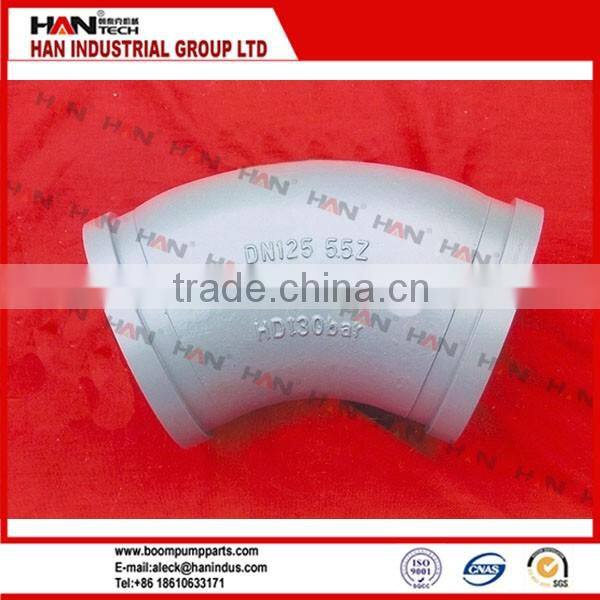 Concrete pump elbow 22.5 degree pipe elbow / bend concrete pump spare parts for PM SCHWING IHI