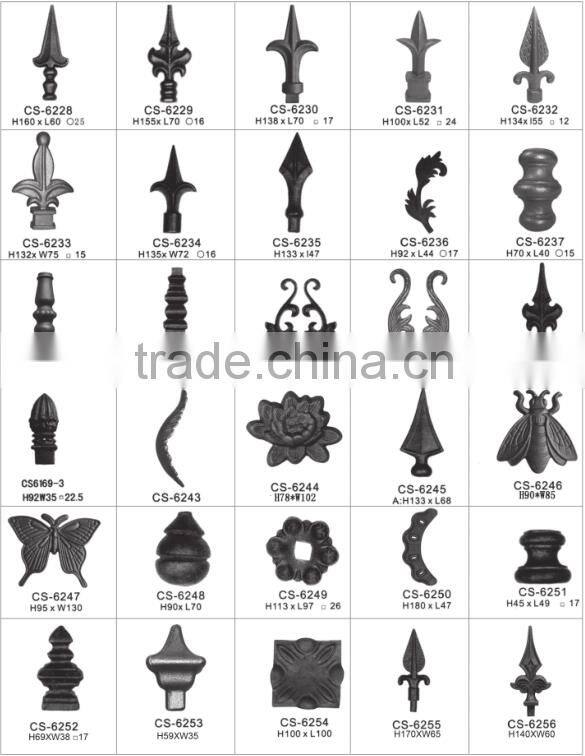 Ornamental wrought iron,wrought iron components