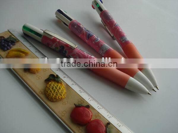 4 in 1 assorted color ballpoint pen wholesales