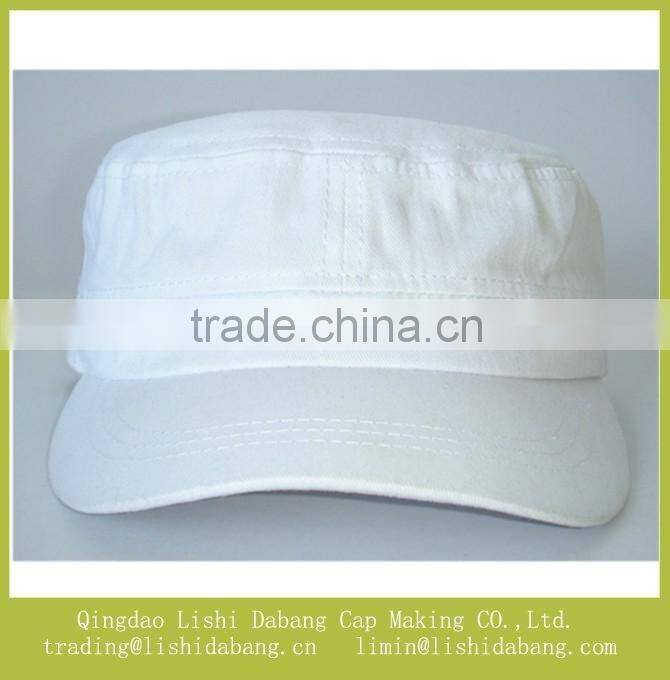 custom white cotton twill flat top snapback hats