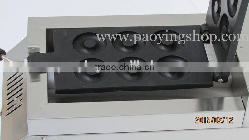 6-slice 7.5cm Commercial Use Non-stick LPG Gas Donut Maker