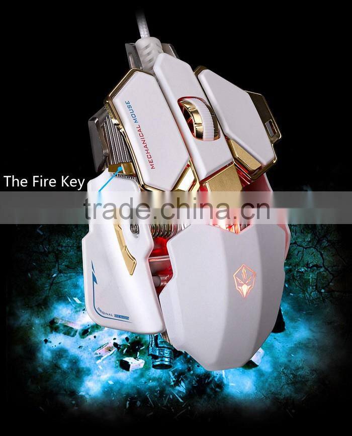 LUOM G10 10 Buttons 4 Colors DPI Adjustable Optical USB Wired Mouse Gamer Professional for Macros wireless Mouse