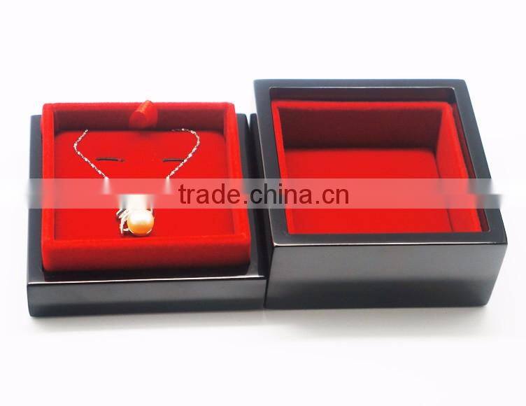 Luxury high quality wooden jewelry box with logo printed