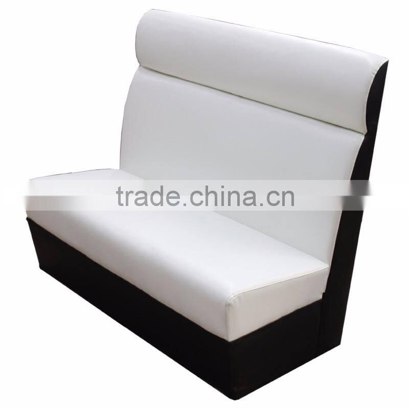 Modern restaurant cafe leather booths wooden base seating for sale