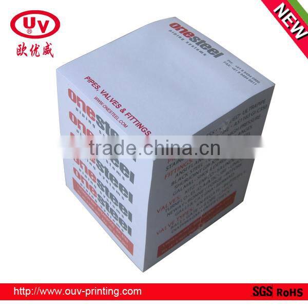 2016 custom printed paper cube memo pad