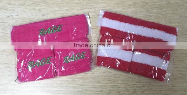 Factory Price Custom Logo Cotton Sports Wristband