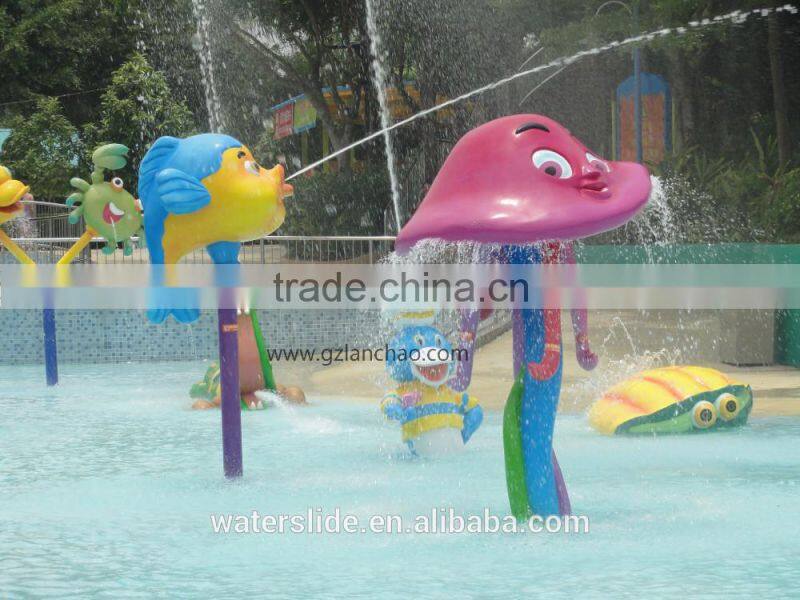 Water play Attractions fiberglass Water spray Toys for Pool