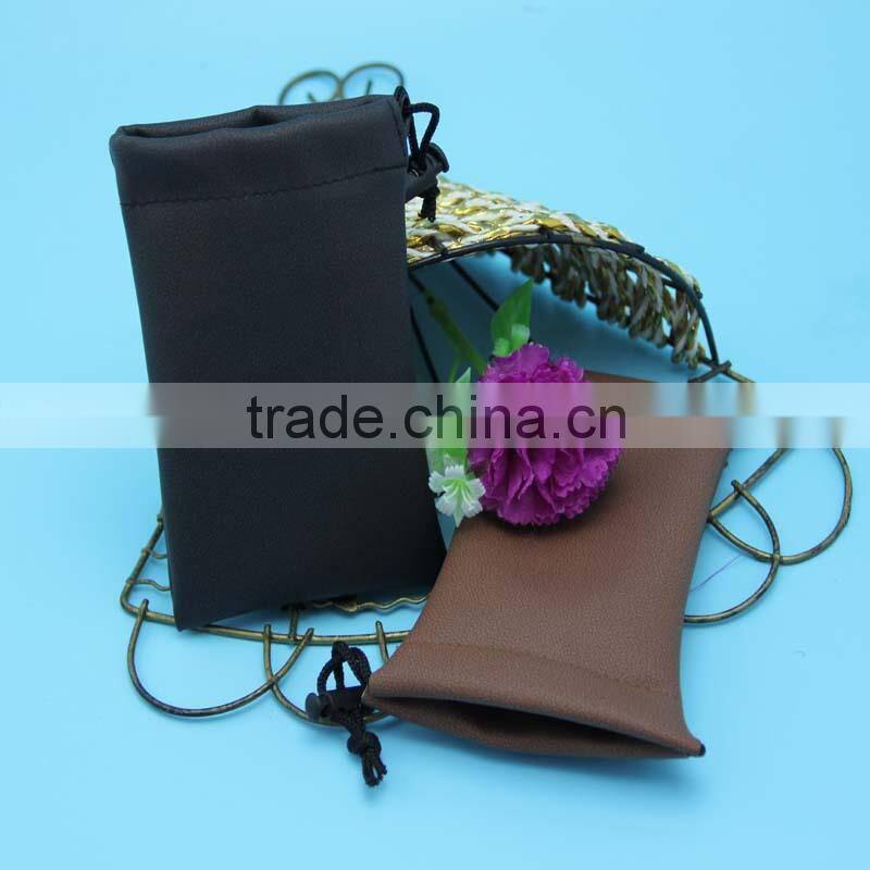 Alibaba china small custom genuine leather phone pouch