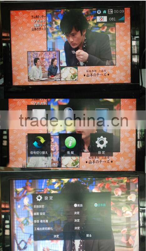4 tuner 4 antenna ISDB-T7800 Car ISDB-T set top box Mini B-cas card for Japan