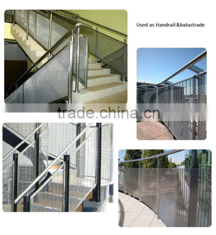 metal mesh fabric for building facade architectural project