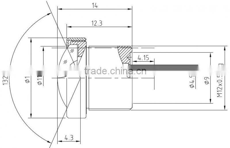 cn aico new products fixed iris 2.4mm 1/3 inch f2.0 megapixel m12 rear view lens