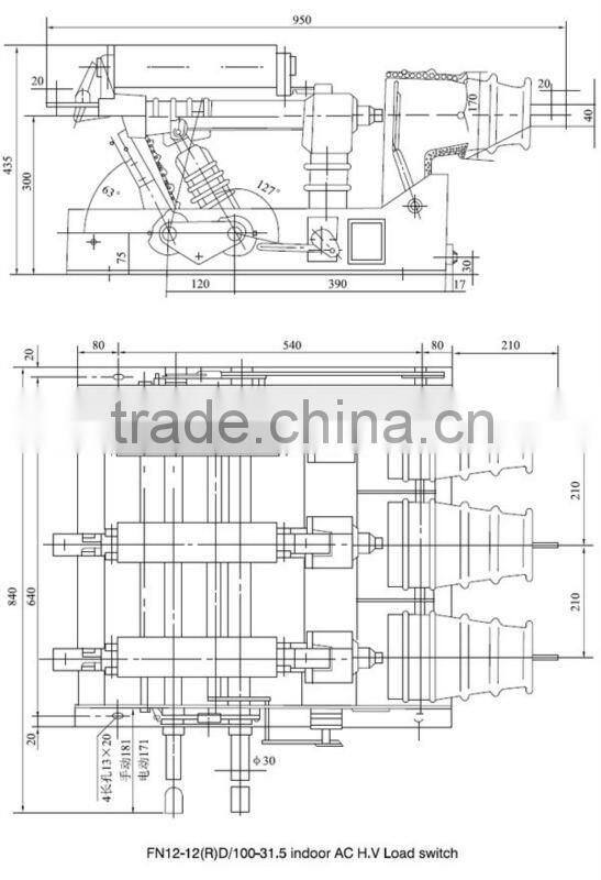 12KV FN12-12 Indoor H.V. Load Break Switch (LBS)
