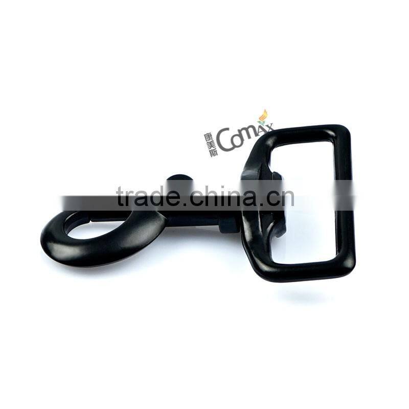 Bag Hardware Fittings Black Swivel Metal Clasp For Bags