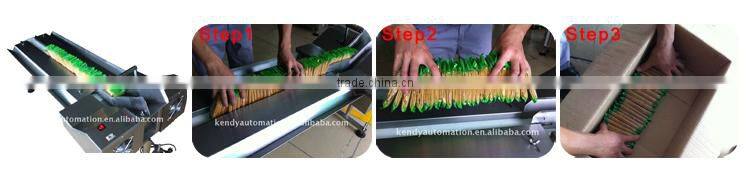 China made dual motor food grade confectionary industry use horizontal collator