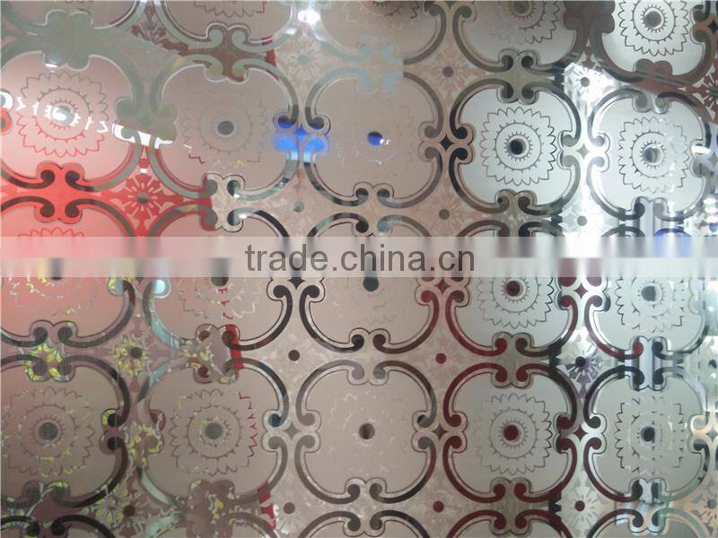 decorative door acid etching glass privacy protection