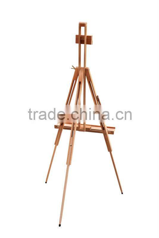 in stock 88*56*164cm beech wood triangular easel stand