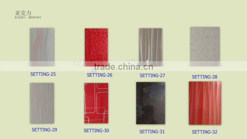 Scratch resistance double side high glossy acrylic plywood for cabinet shutters