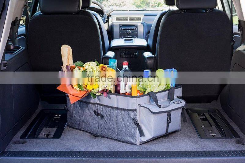 Big Ant Car Trunk Organizer - Cooler Storage for Auto Front & Back Seat, Collapsible - Hold Vehicle Cargo Secure and Prevent Sli