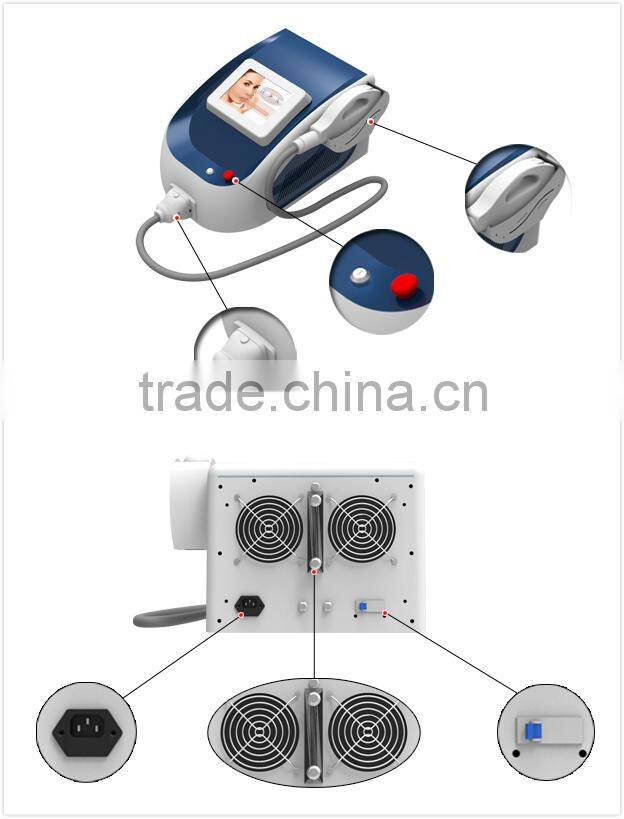 6L Water Tank Gilded Pure Copper Radiators Strong Cooling MINI Home IPL Hair Removal Machine