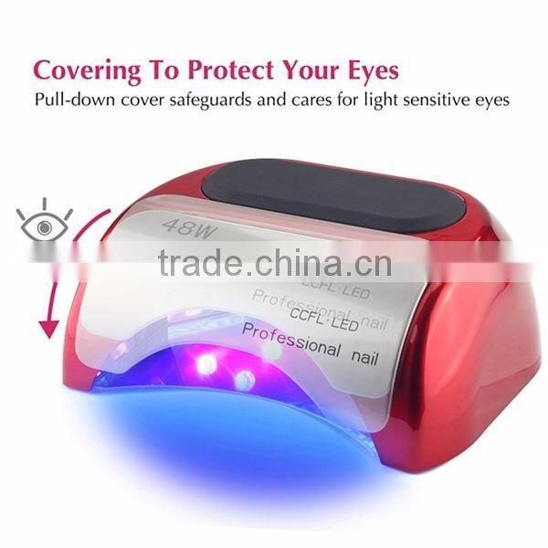Hot sell finger toe gel curing OEM ODM professional 48W auto sensor ccfl uv lamp