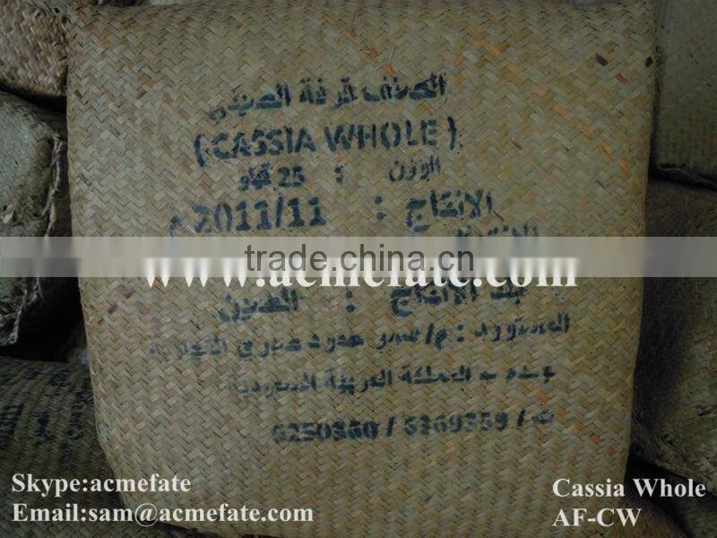 Cassia whole pressed in bales