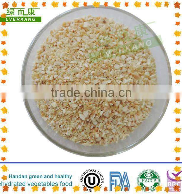 26-40mesh white A grade dehydrated dried minced garlic granules from Tianjin or Qingdao port