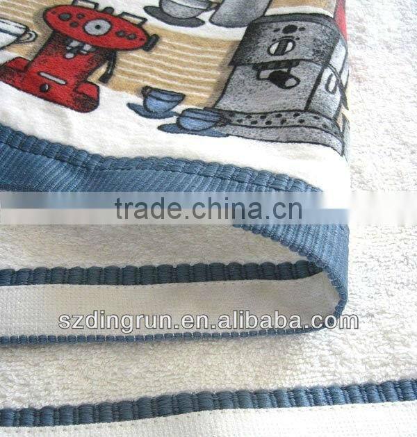 Printed baby bath towel pattern