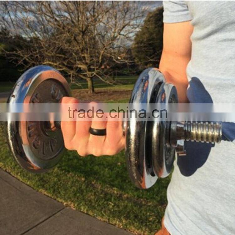 100% Premium Silicone Wedding Band,High Performance Men's Silicone Wedding Ring