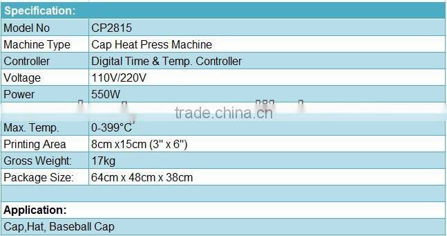 factory direct Hix Cap Heat Press Machine