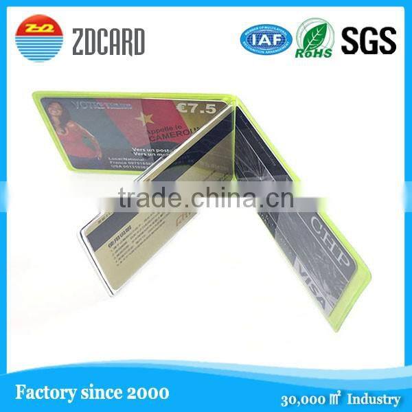Wholesale soft PVC card holder with RFID blocking performance