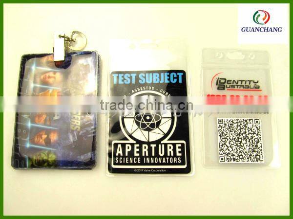 Leather soft plastic card holder/ name card holder made in china