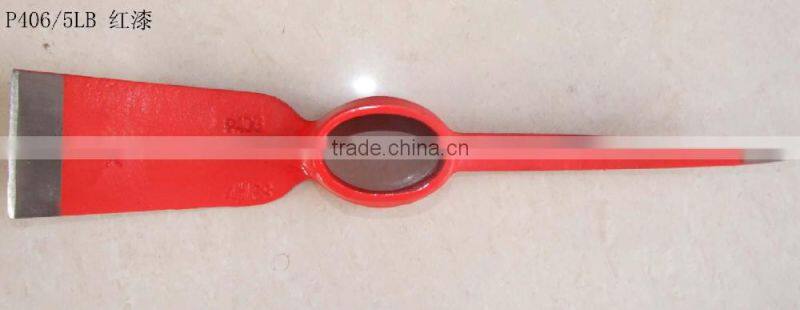 Hammer forged durable use one piece steel pickaxe P415