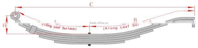 WONDEE Capacity 750-4000lbs Hook End Slipper Trailer Spring