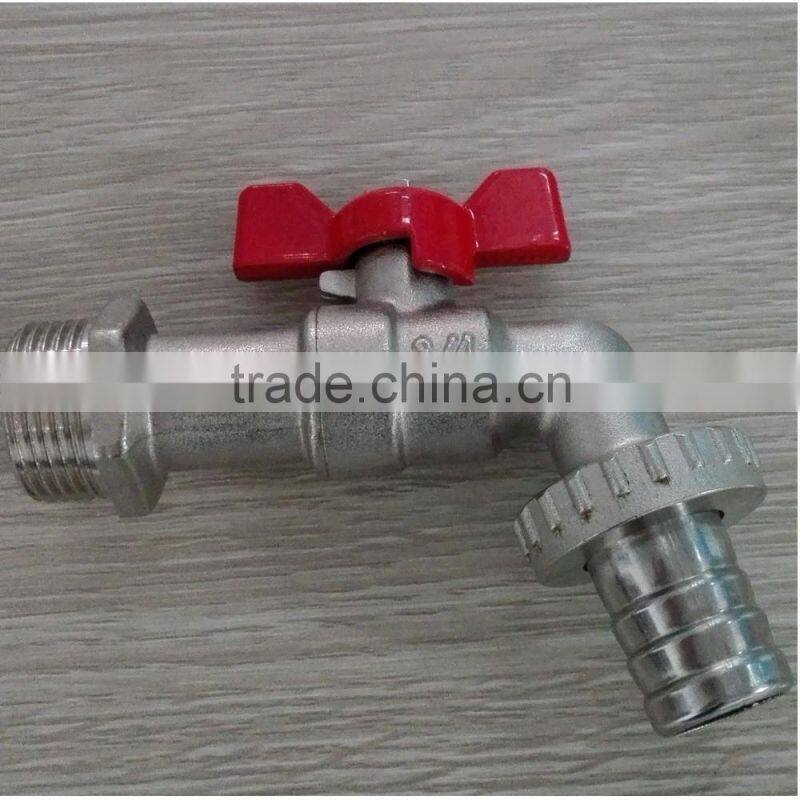 3/4 Inch Brass Butterfly Handle Water Bibcock Tap
