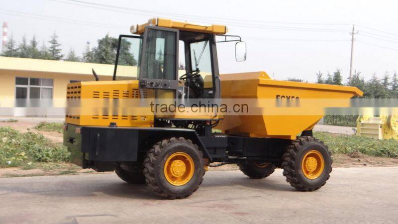 mini dumper truck, MIni site dumper 5 ton FCY50 4X4 with cab