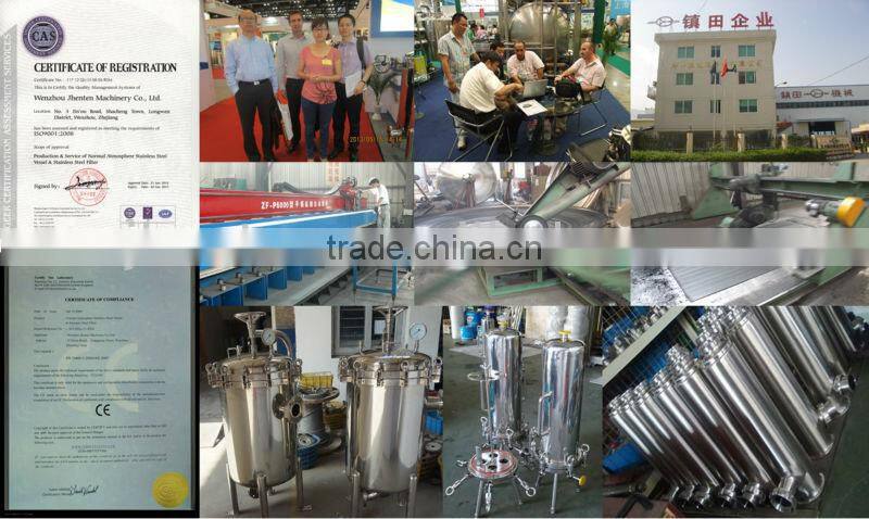 New design CE certifications SUS304 SUS316L tubular stainless steel filter housing