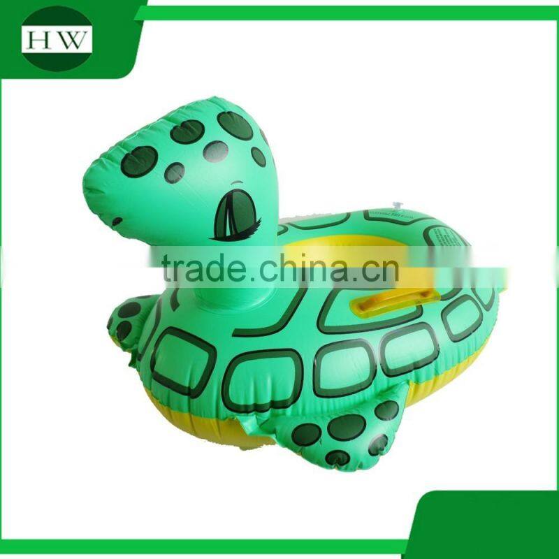 custom inflatable animal shaped baby swimming boat/ring