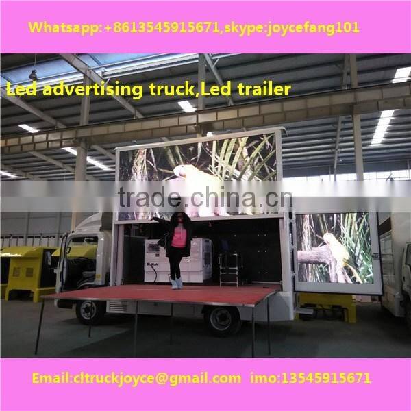 P12mm Outdoor Fullcolor Advertising Led Mobile Billboard For Truck