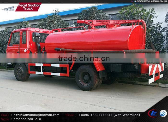 Dongfeng 4*2 170hp heavy duty 7000-8000 liters fecal pump fecal suction fecal truck